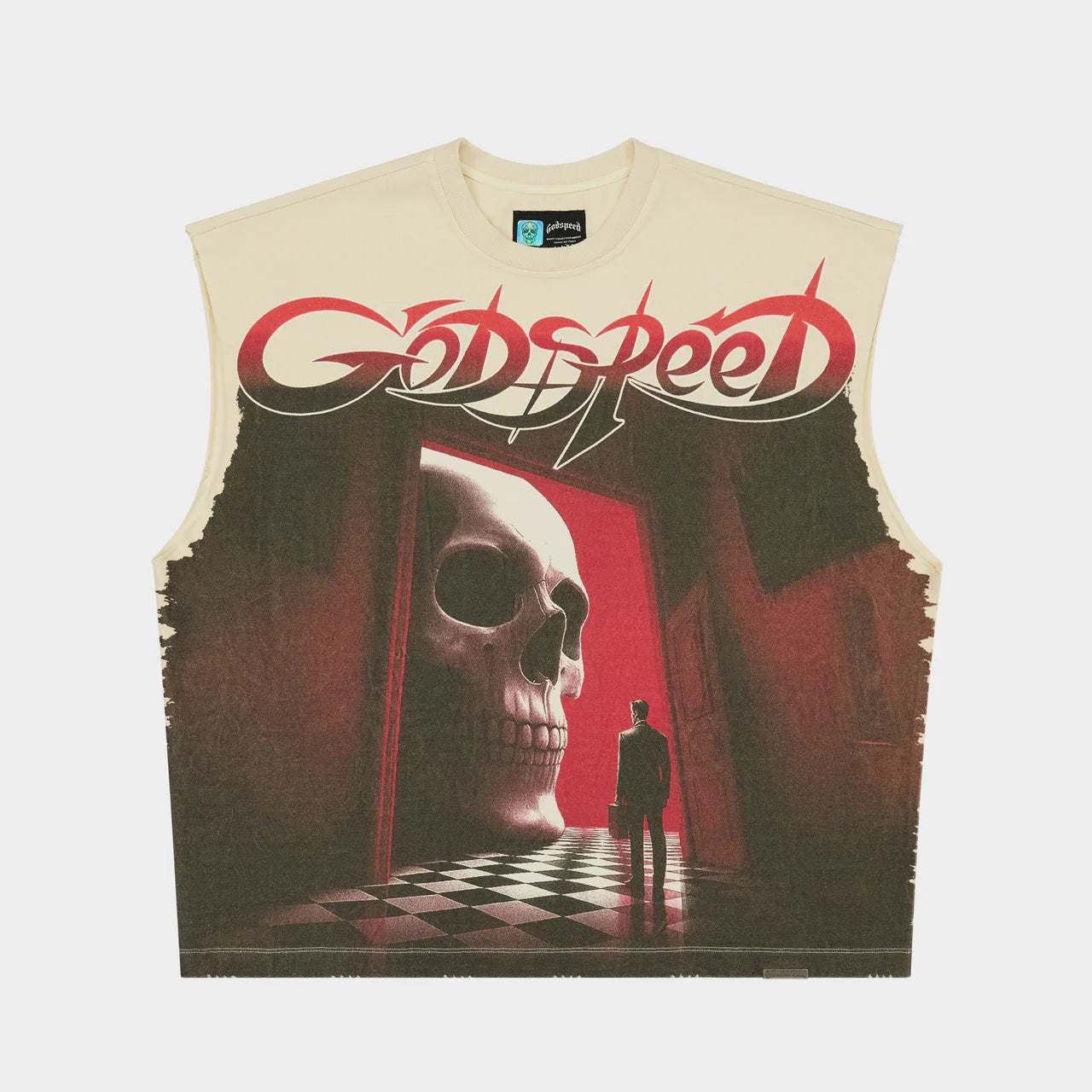 FATE'S DOORSTEP SLEEVELESS T-SHIRT (BONE)