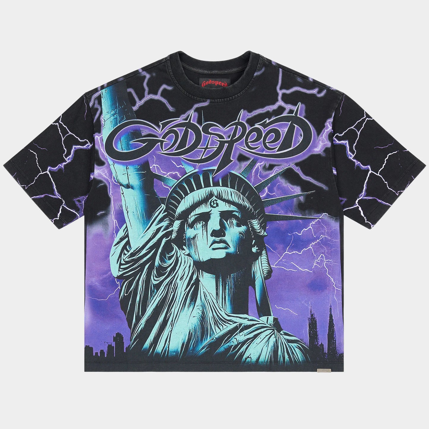 GODSPEED VOLTAGE BLACK PURPLE TEE