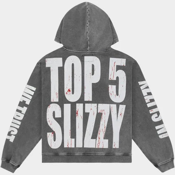 GODSPEED TOP 5 SLIZZY VVS GREY HOODIE