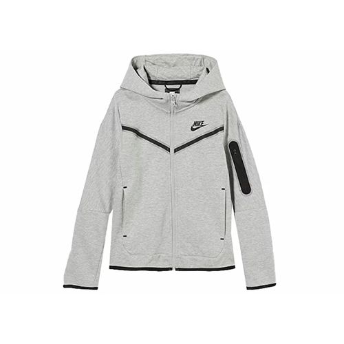 KIDS NIKE TECH GREY HOODIE