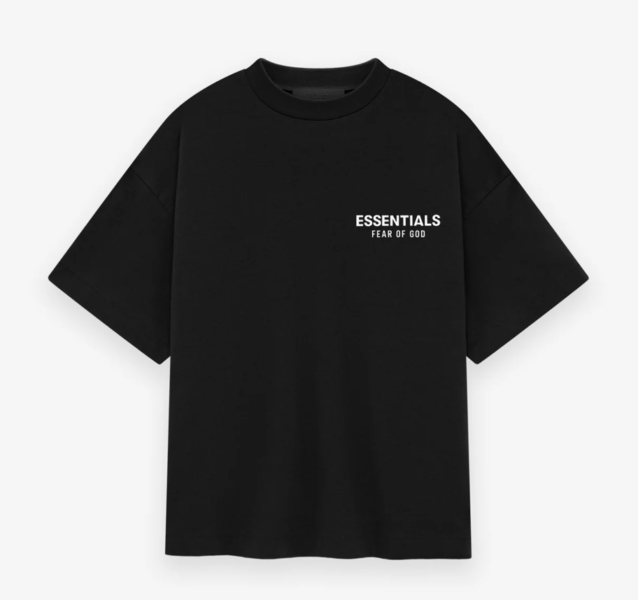 ESSENTIALS KID'S CREWNECK TEE BLACK