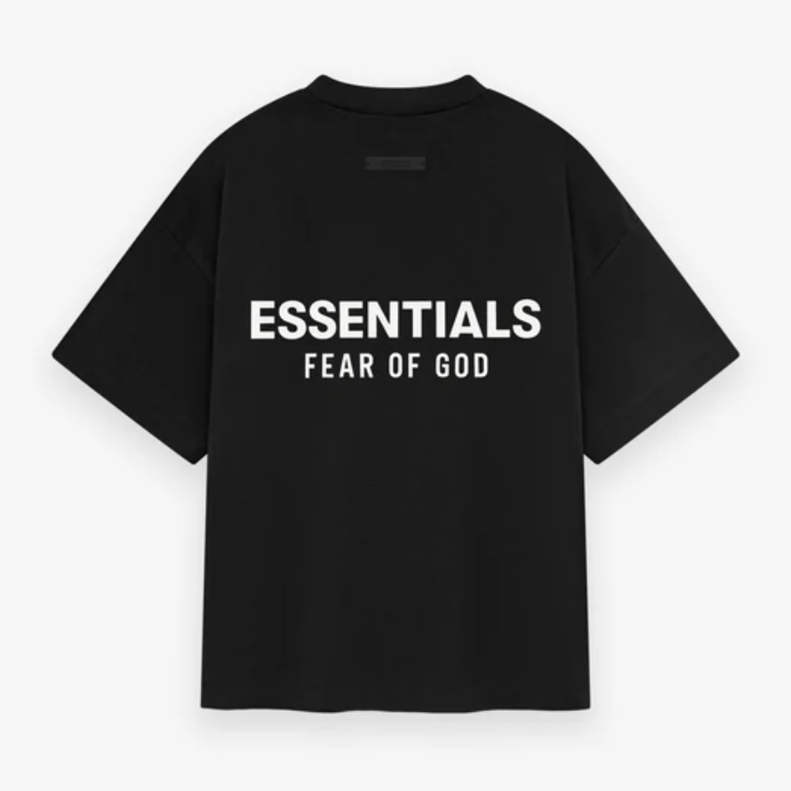 ESSENTIALS KID'S CREWNECK TEE BLACK