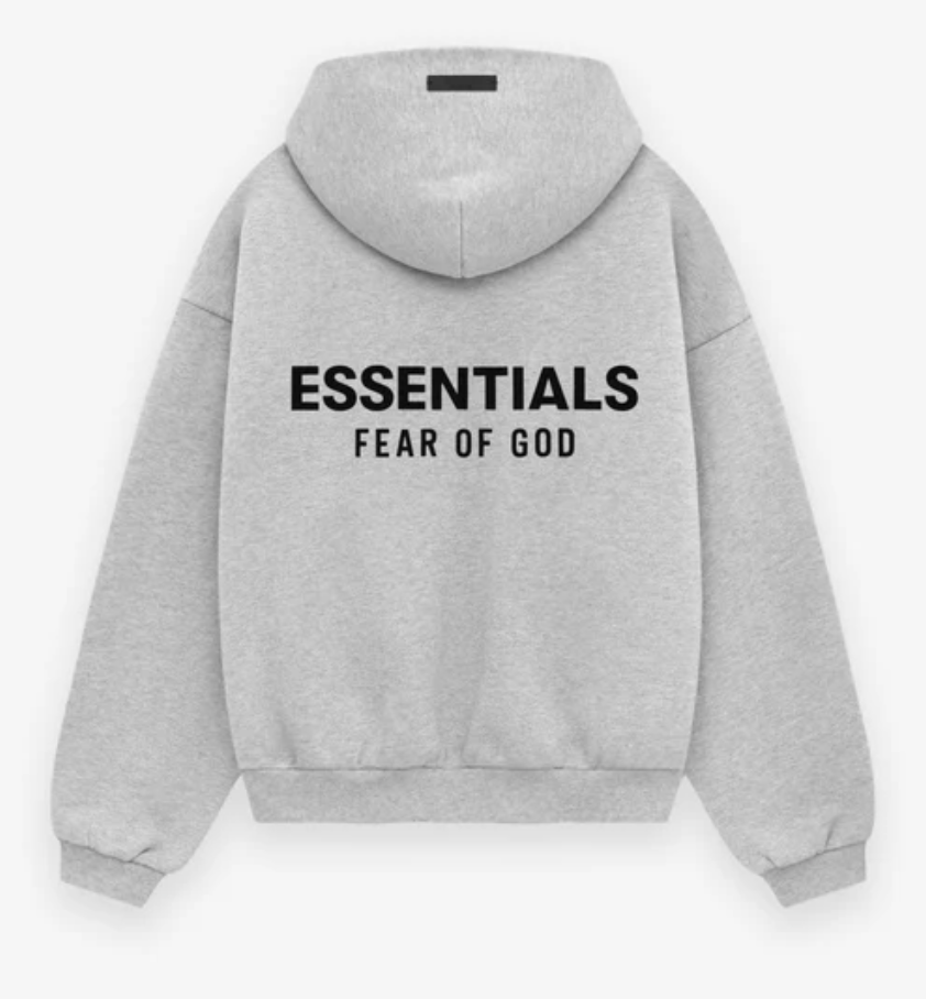 ESSENTIALS KID'S FLEECE HOODIE GREY