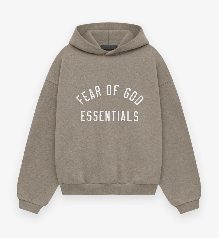 ESSENTIALS KID'S FLEECE HOODIE HEATHER GREY