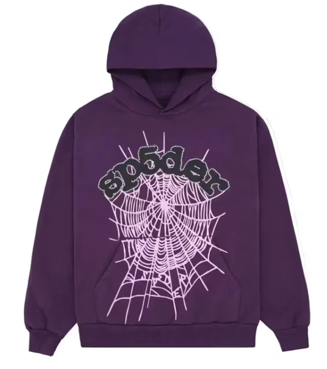 SP5DER PURPLE WEB HOODIE