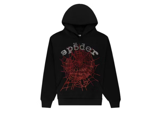SP5DER RHINESTONE OG WEB V2 HOODIE