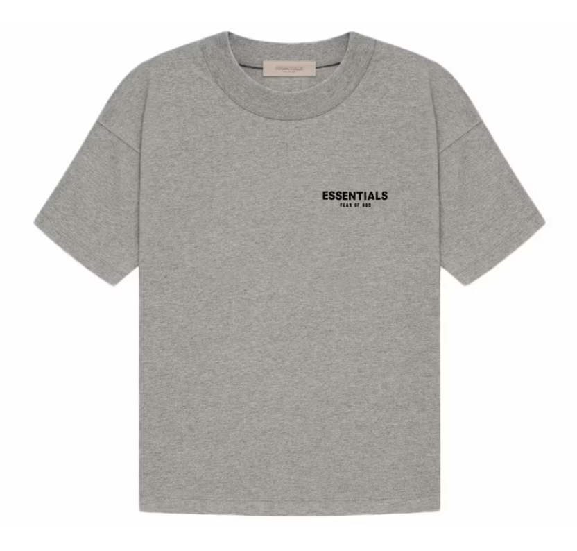 ESSENTIALS DARK OATMEAL TEE SS22