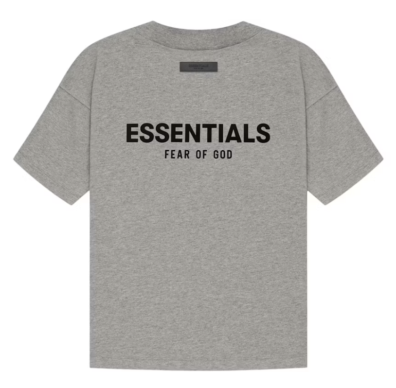 ESSENTIALS DARK OATMEAL TEE SS22