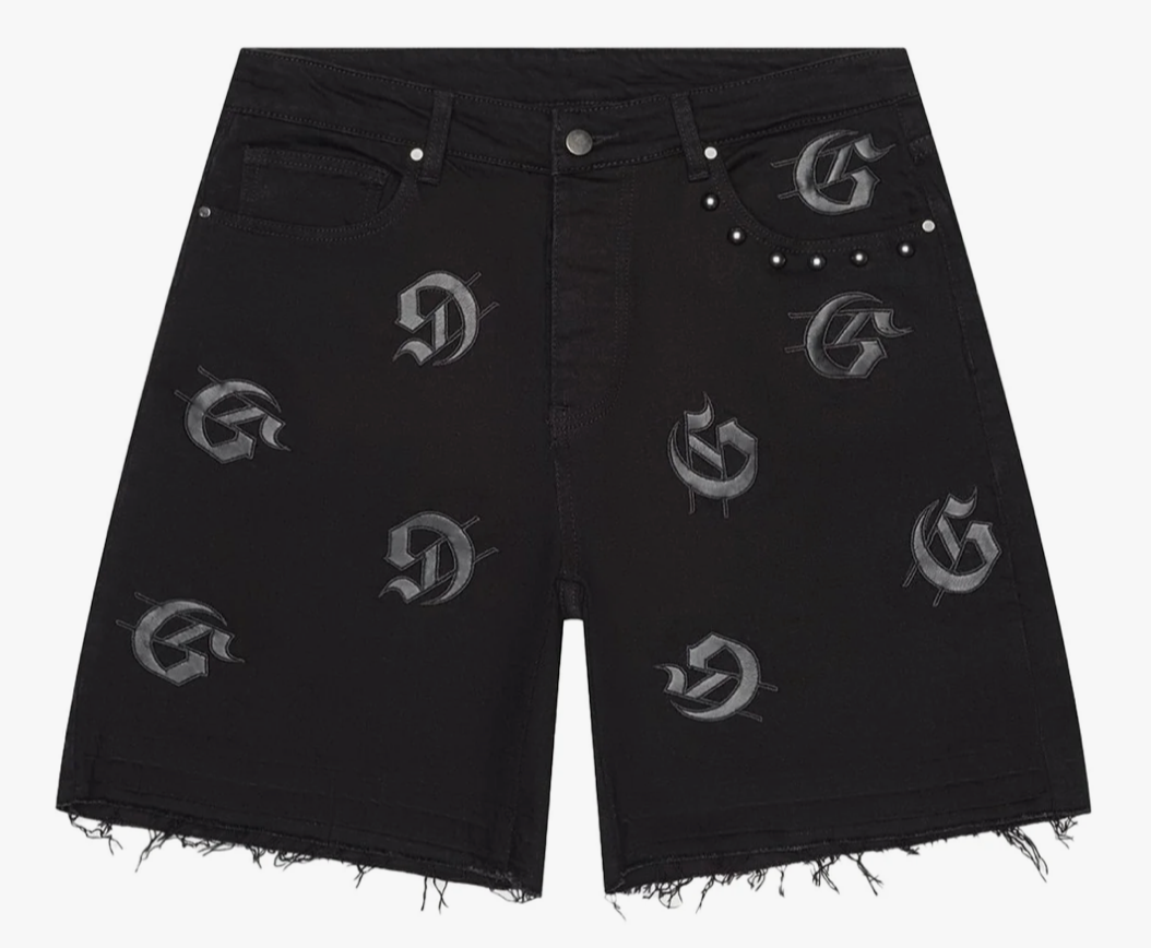 GODSPEED INFINITY DENIM JEAN SHORTS BLACK