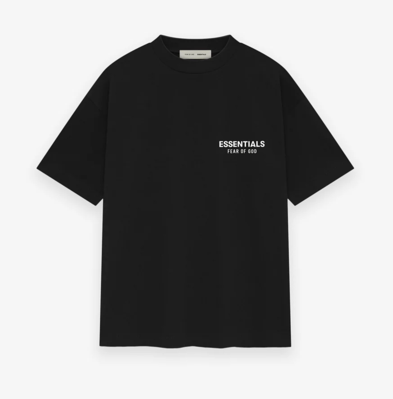 ESSENTIALS TEE BLACK/WHITE SS24