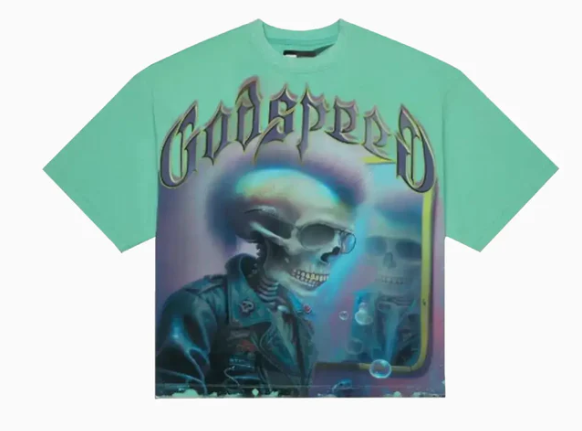 GODSPEED IN THE MIRROR (TEAL)