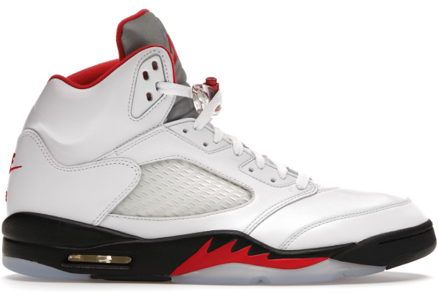 JORDAN 5 FIRE RED SILVER TOUNGUE (GS)