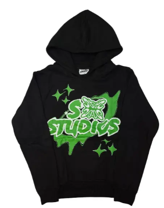 SB STUDIO HOODIE BLACK/GREEN