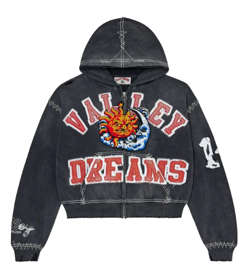 VALE FOREVER SUNNY ZIP UP 'BLACK'