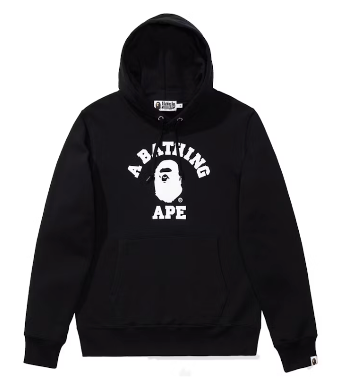 BAPE COLLEGE B&W PULLOVER