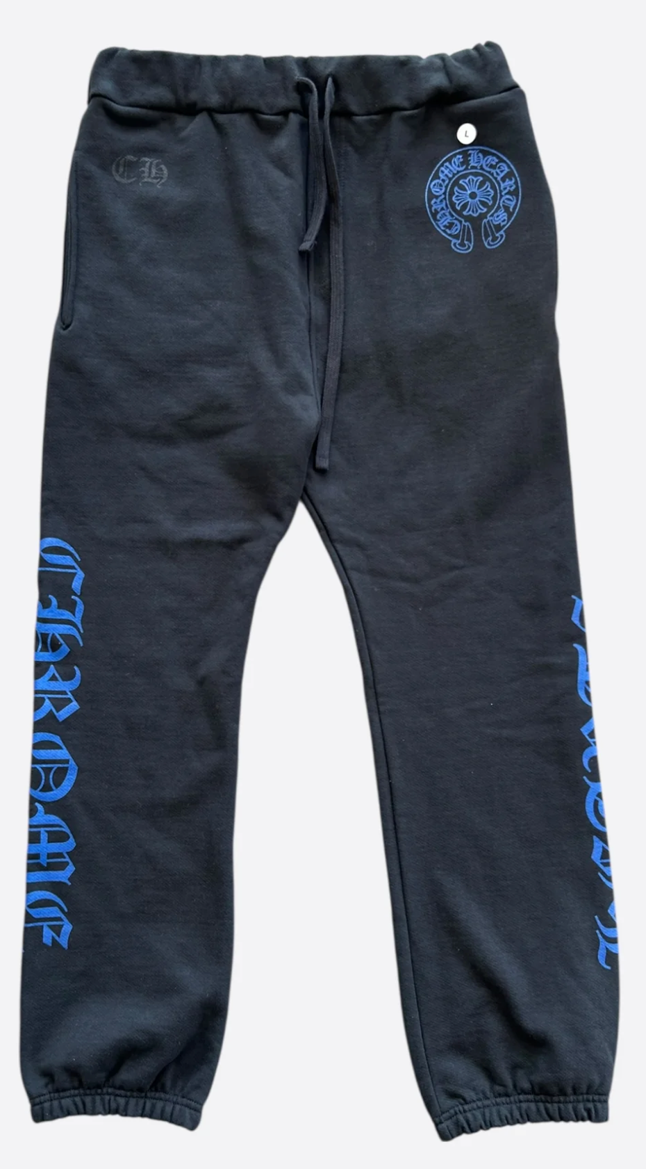 Chrome Hearts Black & Blue Logo Sweatpants