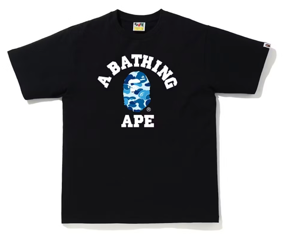 BAPE ABC Camo College Tee BLUE