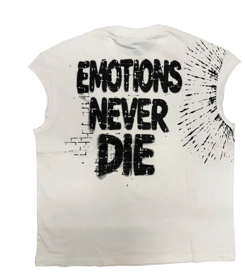 Mixed Emotions 'Starboy' White Sleeveless Tee