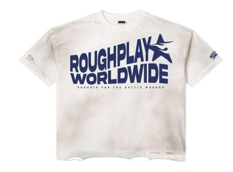 ROUGHPLAY WORLDWIDE T-SHIRT (WHITE/NAVY)