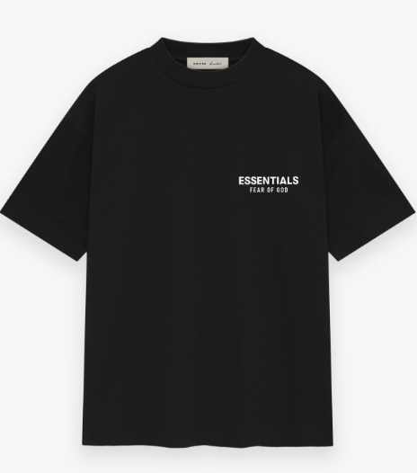 ESSENTIALS SS26 TEE 'JET BLACK'