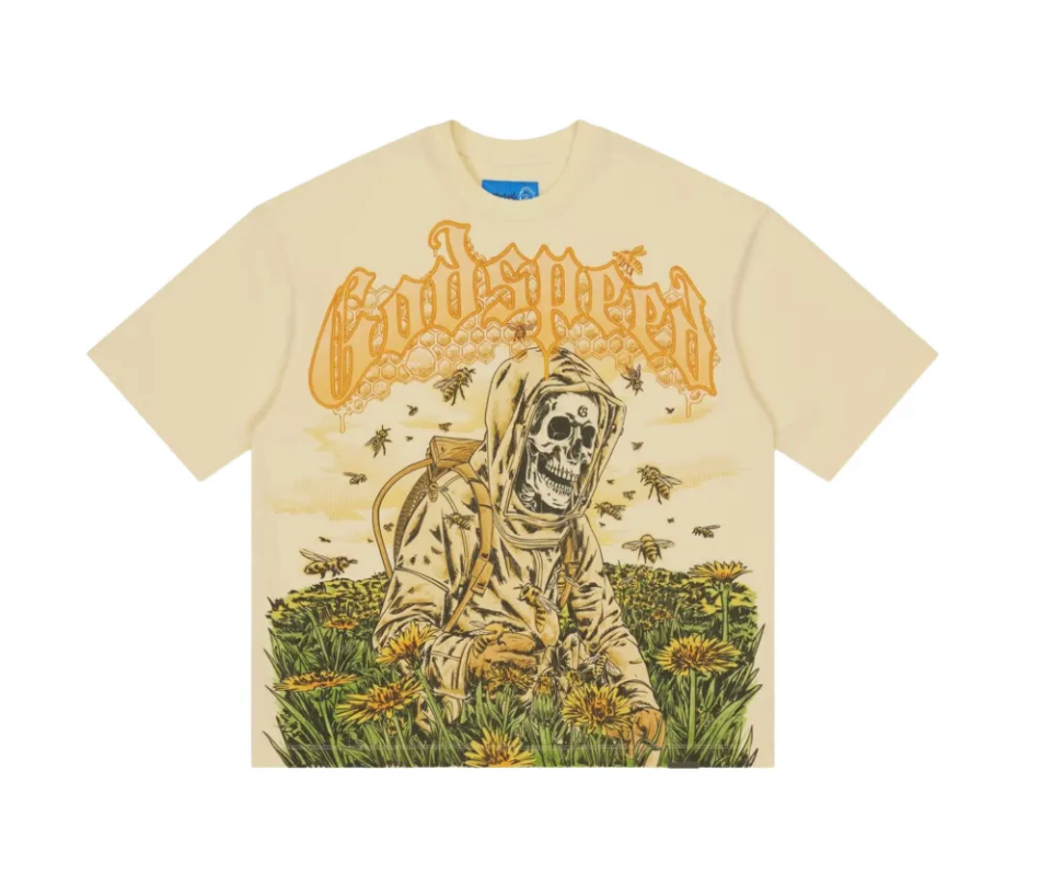 GODSPEED SAVE THE BEE TEE 'CREAM'