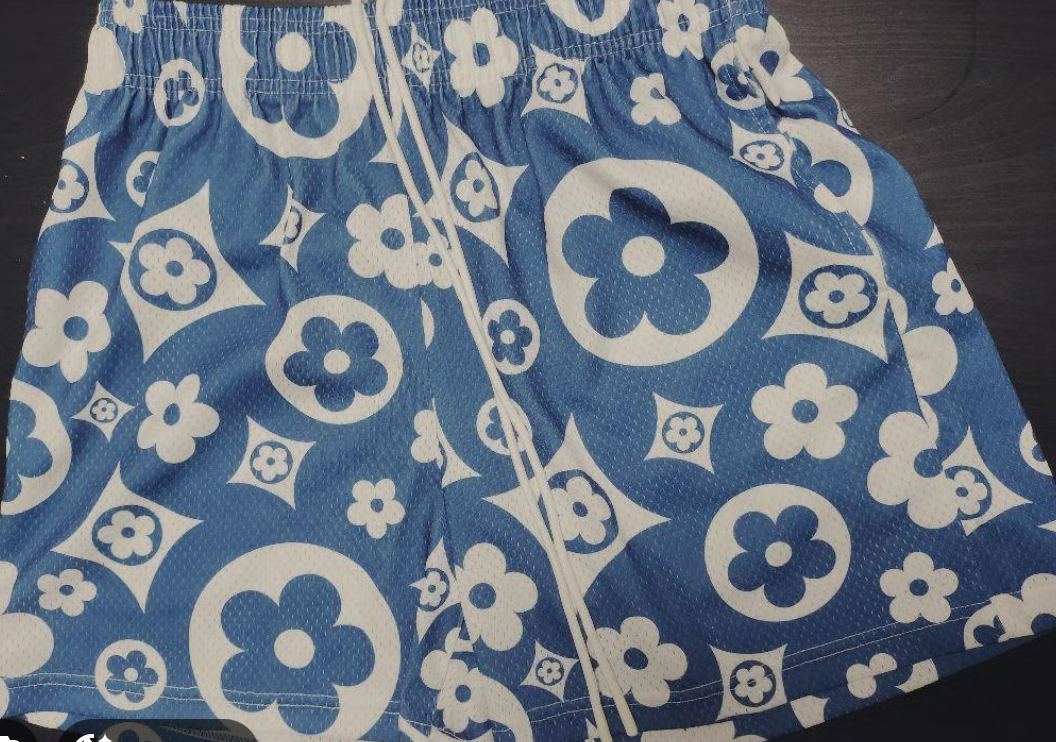 BRAVEST STUDIO SHORTS 'BLUE FLOWER SHORTS'