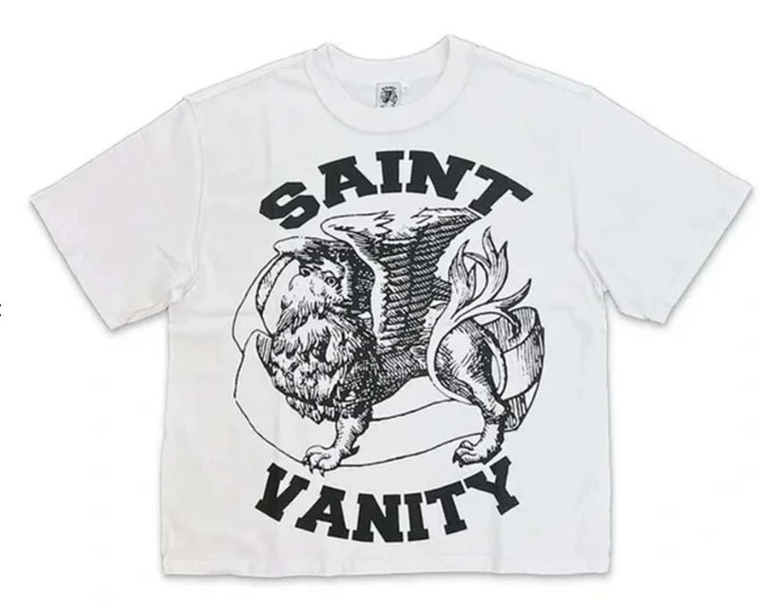 SAINT VANITY GRIFFIN TEE (WHITE/BLACK)