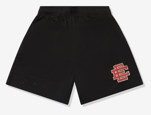 ERIC EMANUEL EE BASIC BLACK RED SHORTS