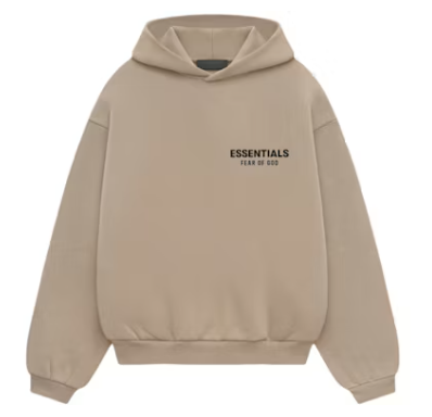 ESSENTIALS KIDS FLEECE HOODIE DESERT SAND