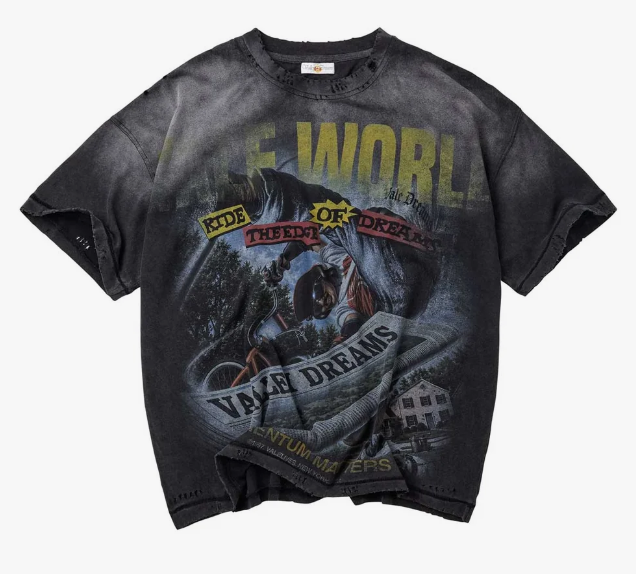 VALE FOREVER NEWSPAPER TEE BLACK