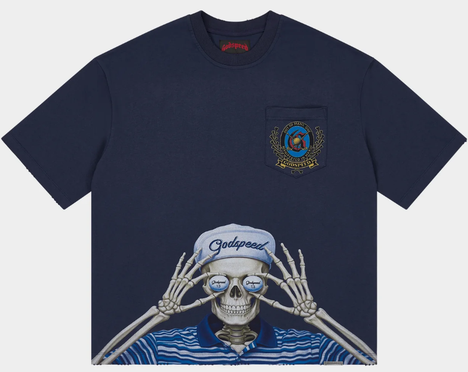 GODSPEED GOLF DAYS POCKET T-SHIRT (NAVY)