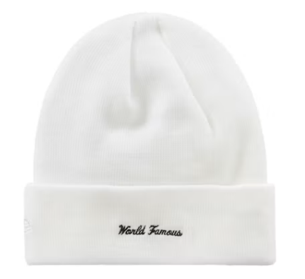 SUPREME NEW ERA BOX LOGO BEANIE WHITE (FW23)