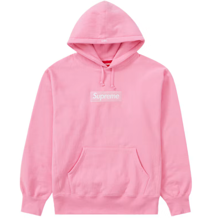 SUPREME BOX LOGO HOODED SWEATSHIRT PINK (FW21)