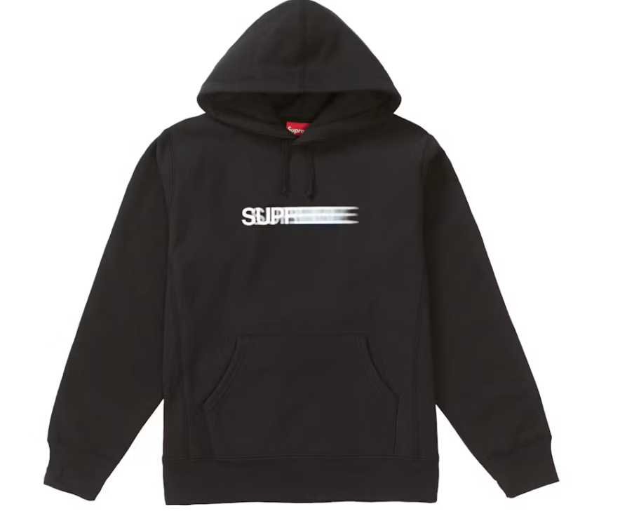 SUPREME MOTION LOGO HOODED SWEATSHIRT (SS20) BLACK