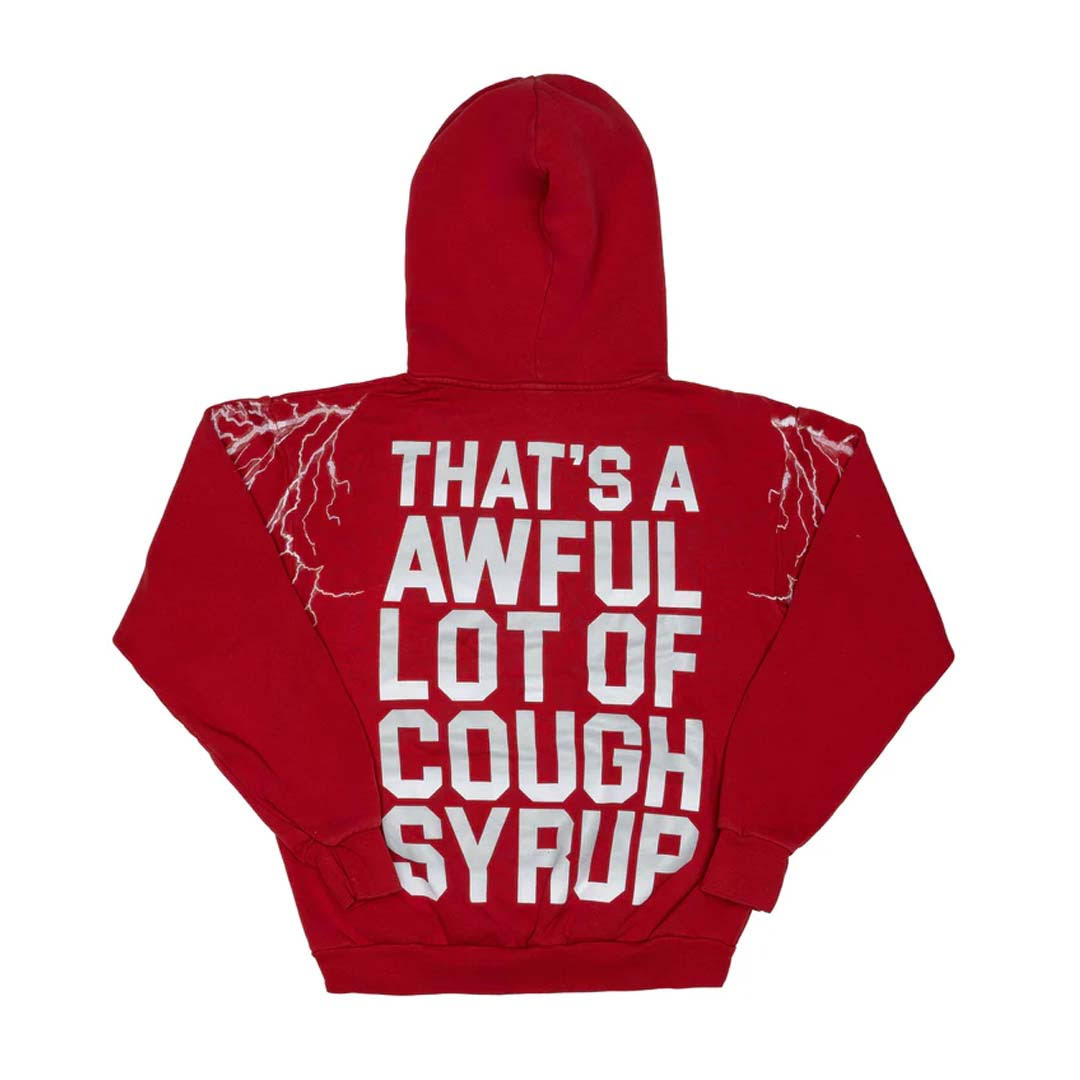 THATS AWFUL LOT OF COUGH SYRUP HOODIE RED