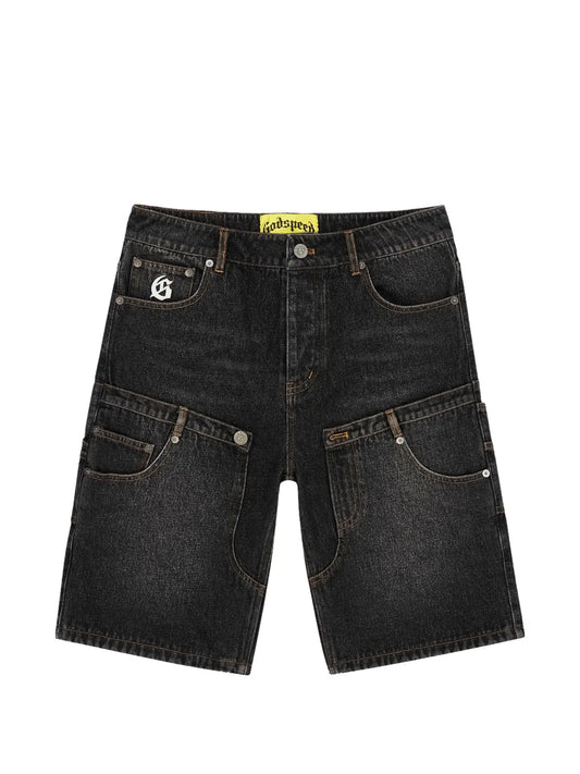 GODSPEED CARPENTER JEAN SHORTS (BLACK WASH)