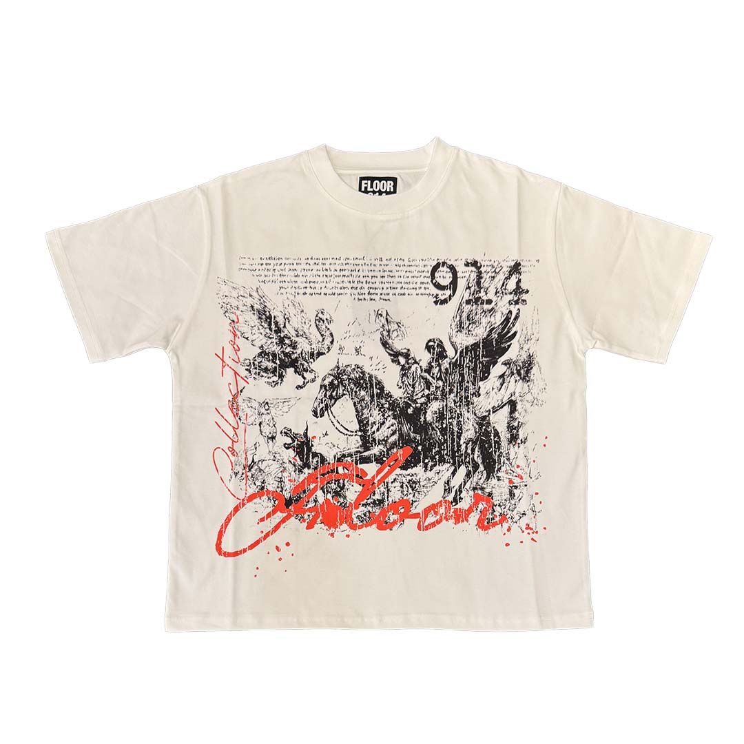 FLOOR 914 MYTHIC RIDER TEE (WHITE)