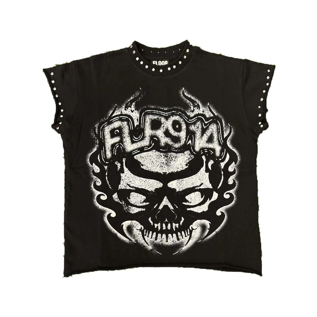 FLOOR 914 SKULL INFERNO CUTOFF (BLACK)