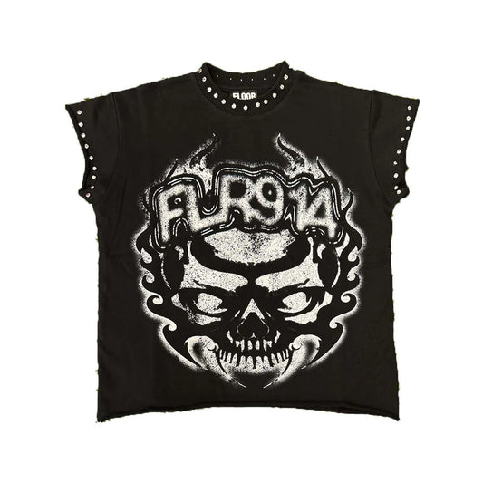 FLOOR 914 SKULL INFERNO CUTOFF (BLACK)