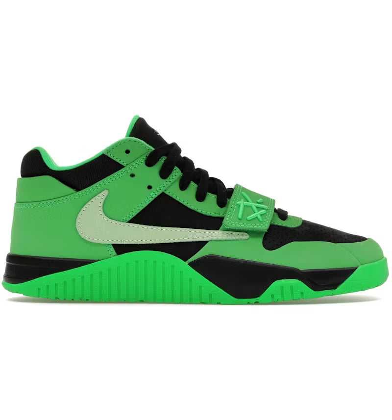 JORDAN CJ1 T-REXX TRAVIS SCOTT GREEN SPARK
