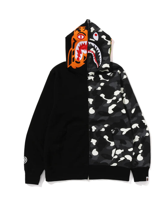 BAPE CITY CAMO TIGER SHARK FULL ZIP