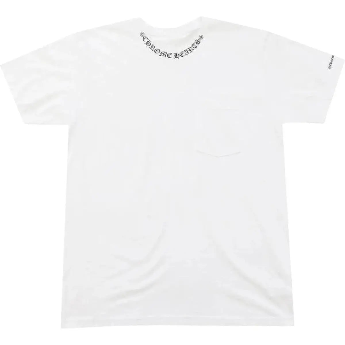CHROME HEARTS WHITE NECK LOGO TEE SHIRT