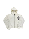 FLR914 WHITE CHROMATIC CROSS ZIP UP