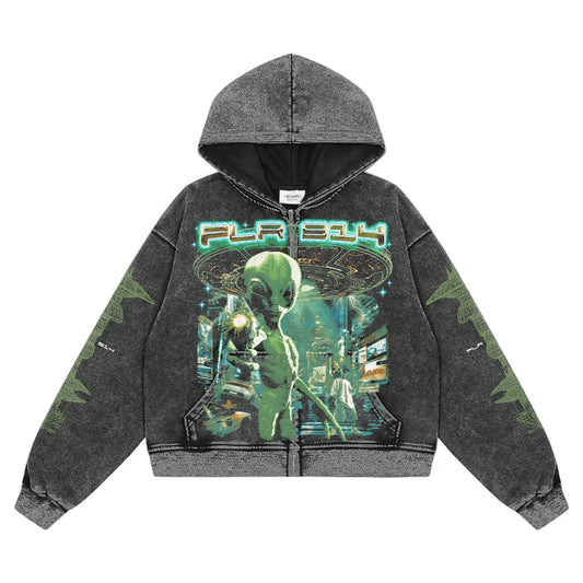 FLOOR 914 ALIEN INVASION ZIP UP