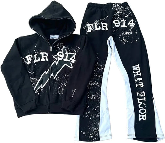 FLOOR914 FULL SWEATSUIT BLACK