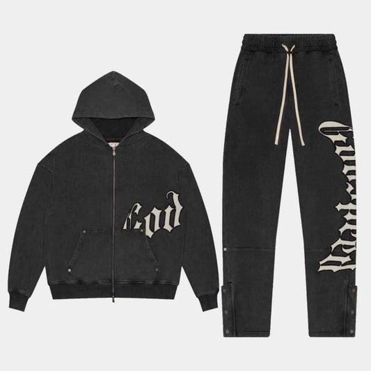 GODSPEED BLACK CREAM SWEATSUIT