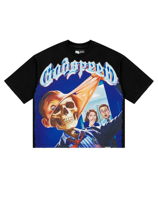 GODSPEED MASK OFF T-SHIRT (BLACK WASH)