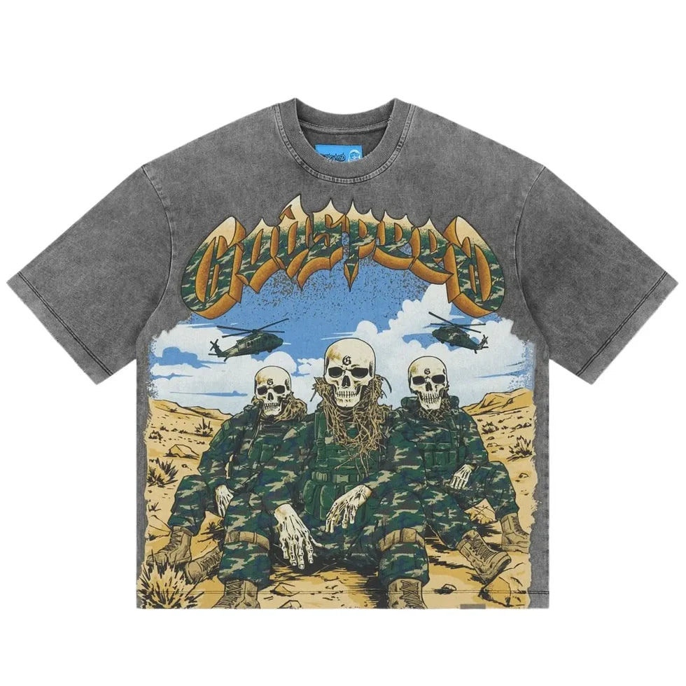 GODSPEED SQUADRON NG 11 TEE GREY