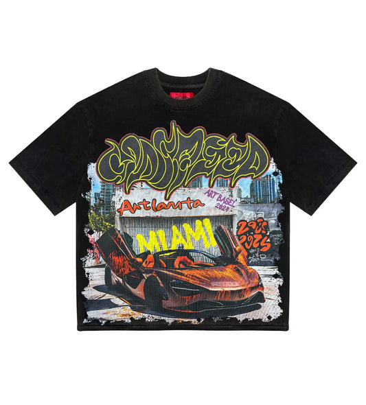 GODSPEED MIAMI ARTLANDA TEE BLACK MIAMI EXCLUSIVE