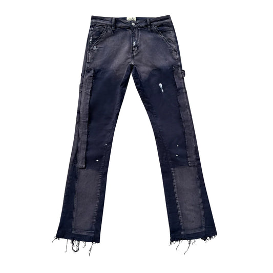TRIPLE 7 FLAIR PANTS NAVY
